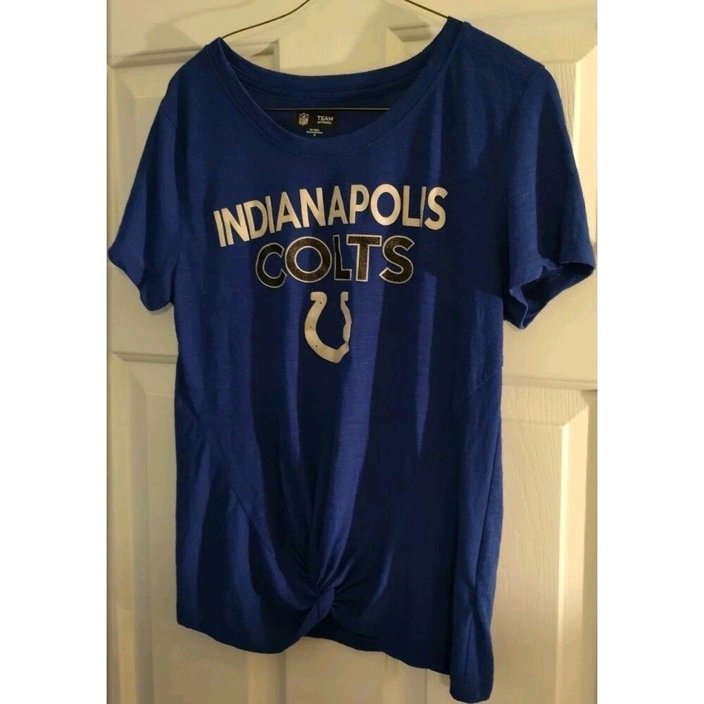 Indianapolis Colts Women's Twist Top T-shirt Medium Size M NFL